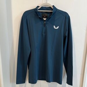 Castore Men's Blue Quarter-Zip Pullover
